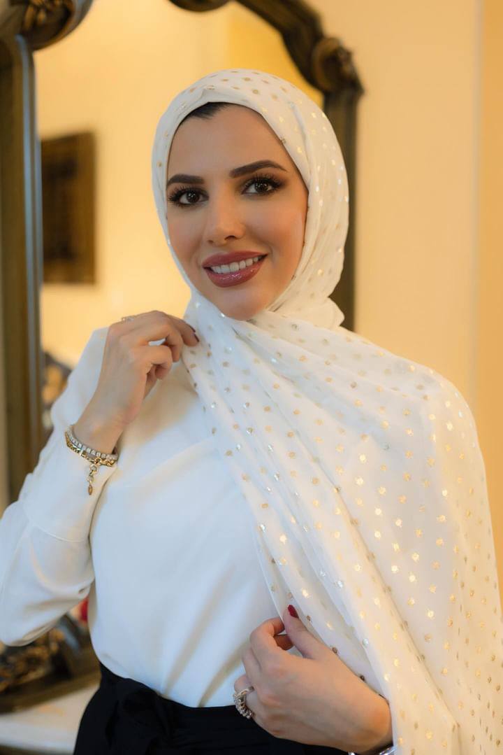 Chiffon Golden Dots.