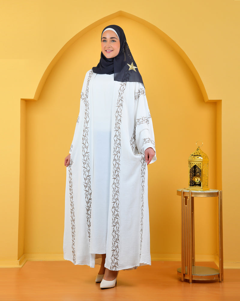 3 Pieces Abaya